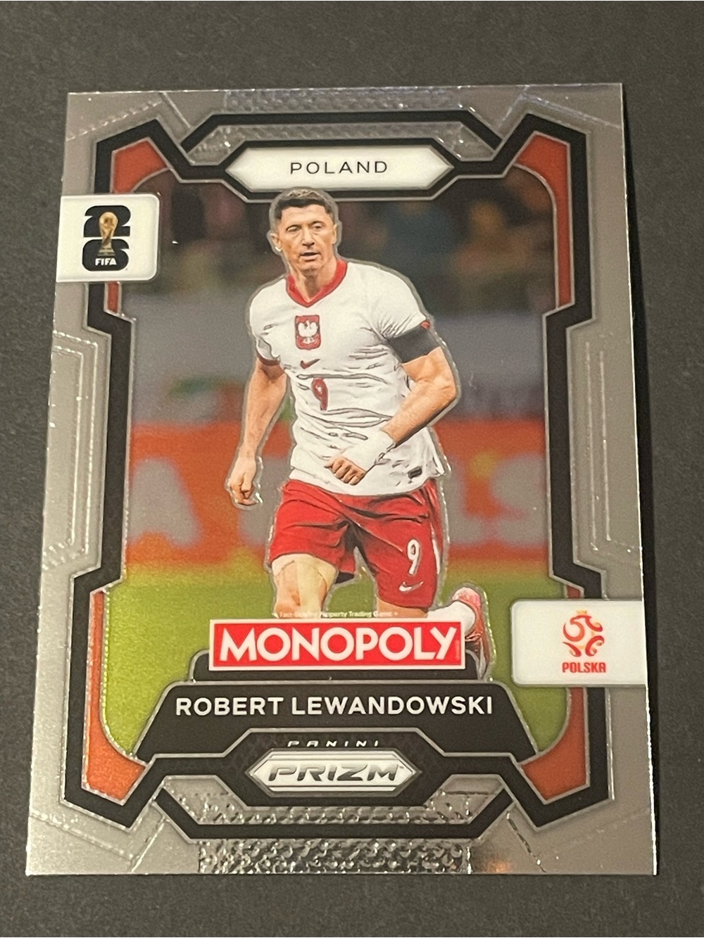 Panini Prizm Monopoly 2026 Robert Lewandowski Poland #84 FIFA World Cup Base - Picture 3 of 6